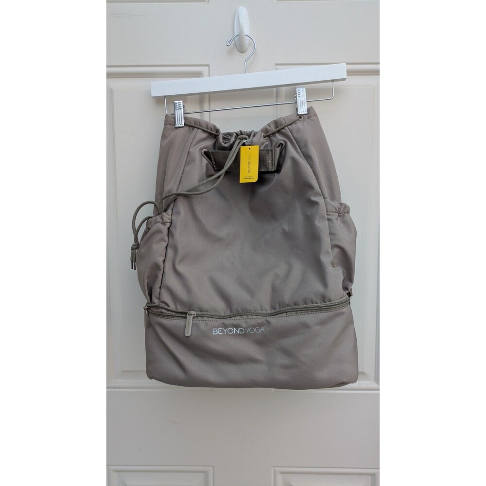 BEYOND YOGA Convertible Backpack Gym Bag Tote BIRCH (Taupe) NWT